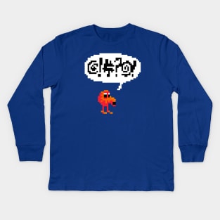 Swearing Q*bert Kids Long Sleeve T-Shirt